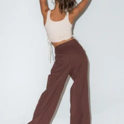 Princess Polly Ayla Linen Pants Chocolate Brown -Modeoryx Sales Store 4 8873d387 3ce9 4c1a ae27 acb22a7b6dc3