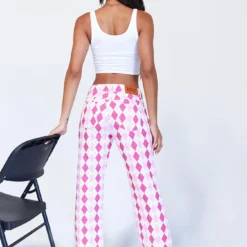 Princess Polly Zoey Argyle Straight Leg Pant Pink 9 Princess Polly Zoey Argyle Straight Leg Pant Pink -Modeoryx Sales Store 4 ca9ee054 83cf 4853 8a0c 5b60c4194398