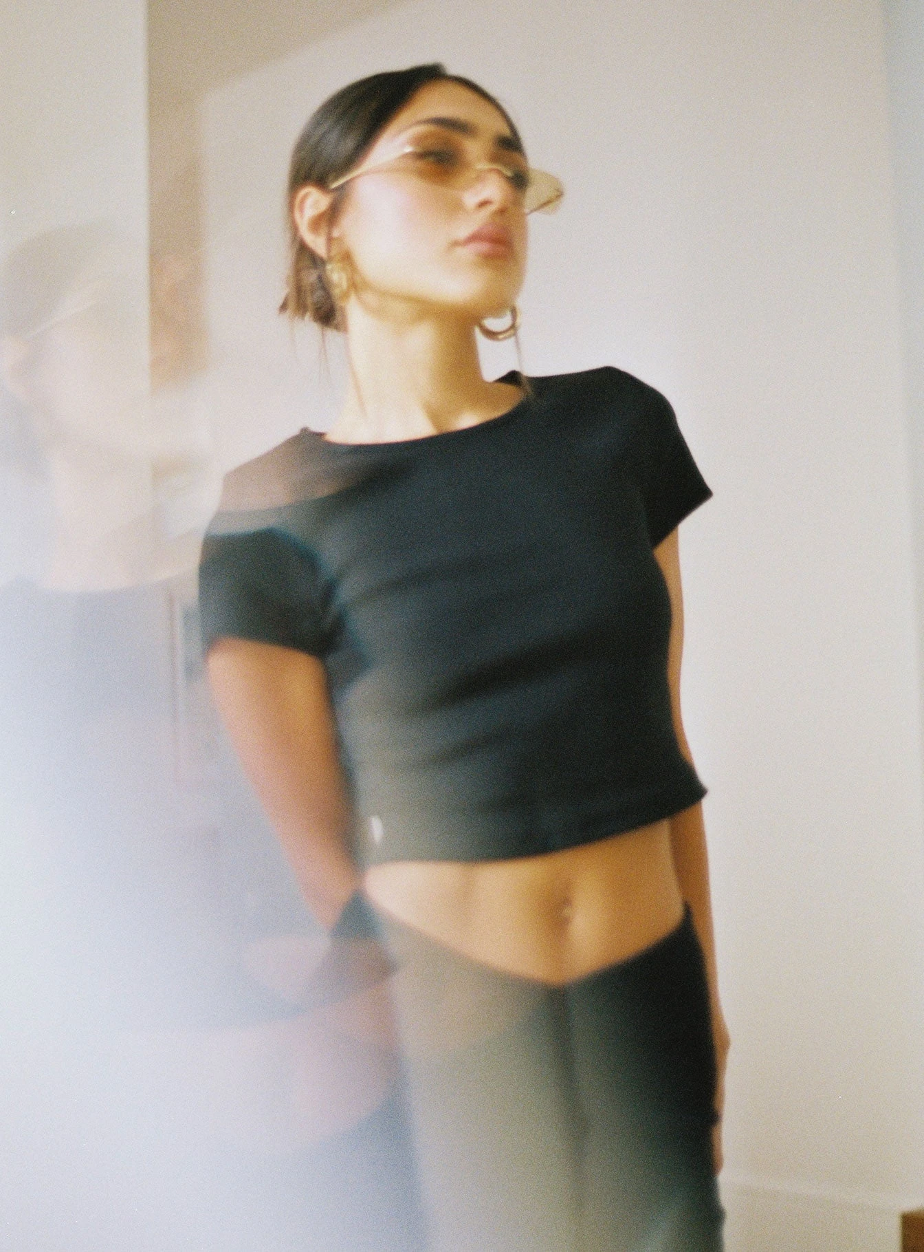 Classic Crop Tee Black Tall 8 Classic Crop Tee Black Tall - Image 8