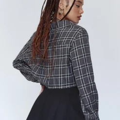 Princess Polly Nora Cropped Shirt Grey -Modeoryx Sales Store 4 f2185d66 f40a 4371 9ec7 664a69d05b54