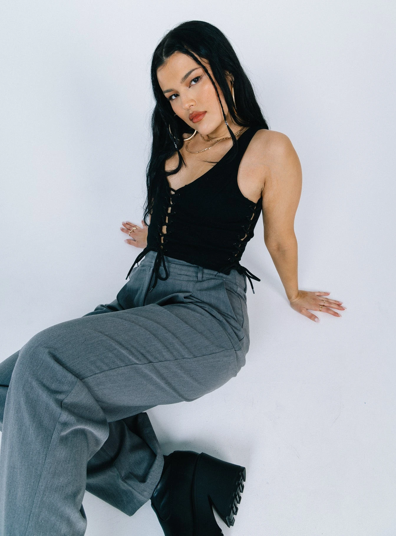 Princess Polly Walker Top Black 6 Princess Polly Walker Top Black - Image 6