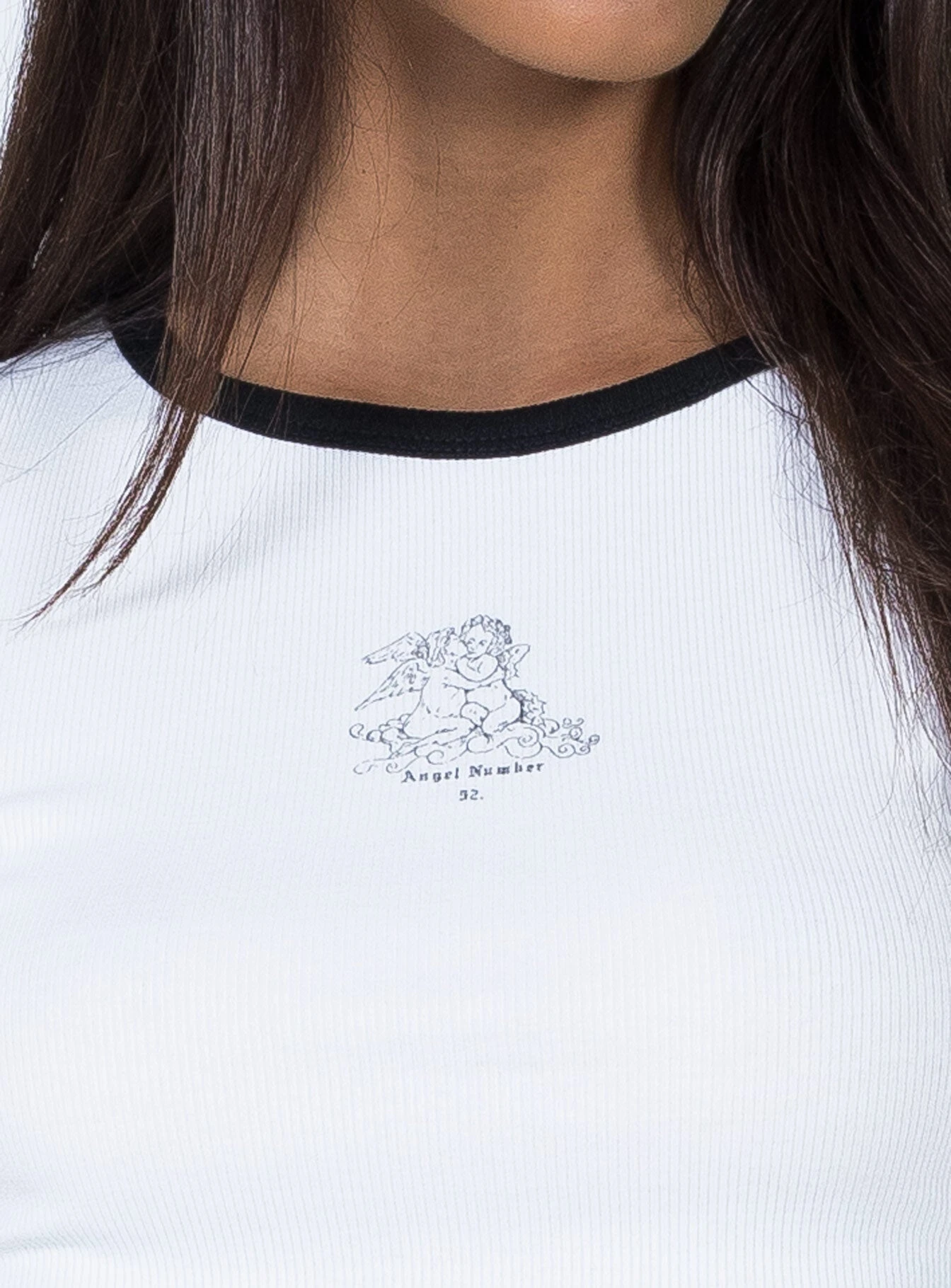 Princess Polly Angel Love Cropped Tee White 6 Princess Polly Angel Love Cropped Tee White - Image 6