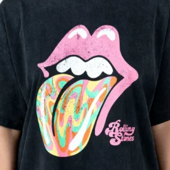 Princess Polly The Rolling Stones Retro Swirl Oversized Tee Black -Modeoryx Sales Store 5 modelinfo Sarah us4 6988ad15 2f61 41ef b558 3153a2b2ae56