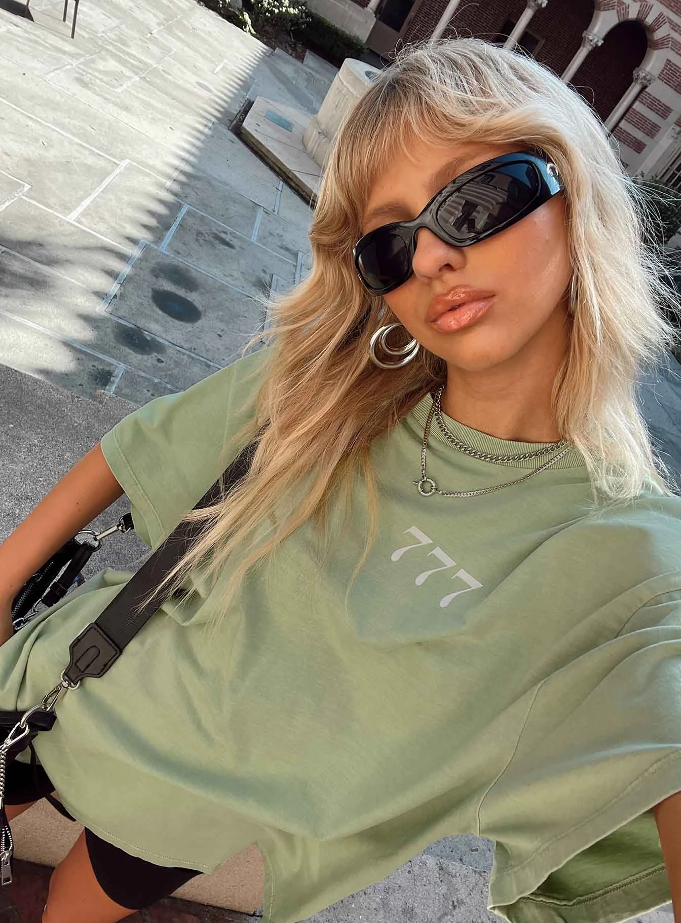 Organic 777 Luck Oversize Tee Green 9 Organic 777 Luck Oversize Tee Green - Image 9