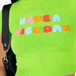 Princess Polly Have A Nice Day Knit Tee Green -Modeoryx Sales Store 5 modelinfo christy us2 3d0eee52 e5fb 4ff9 b293 e267b96a0569