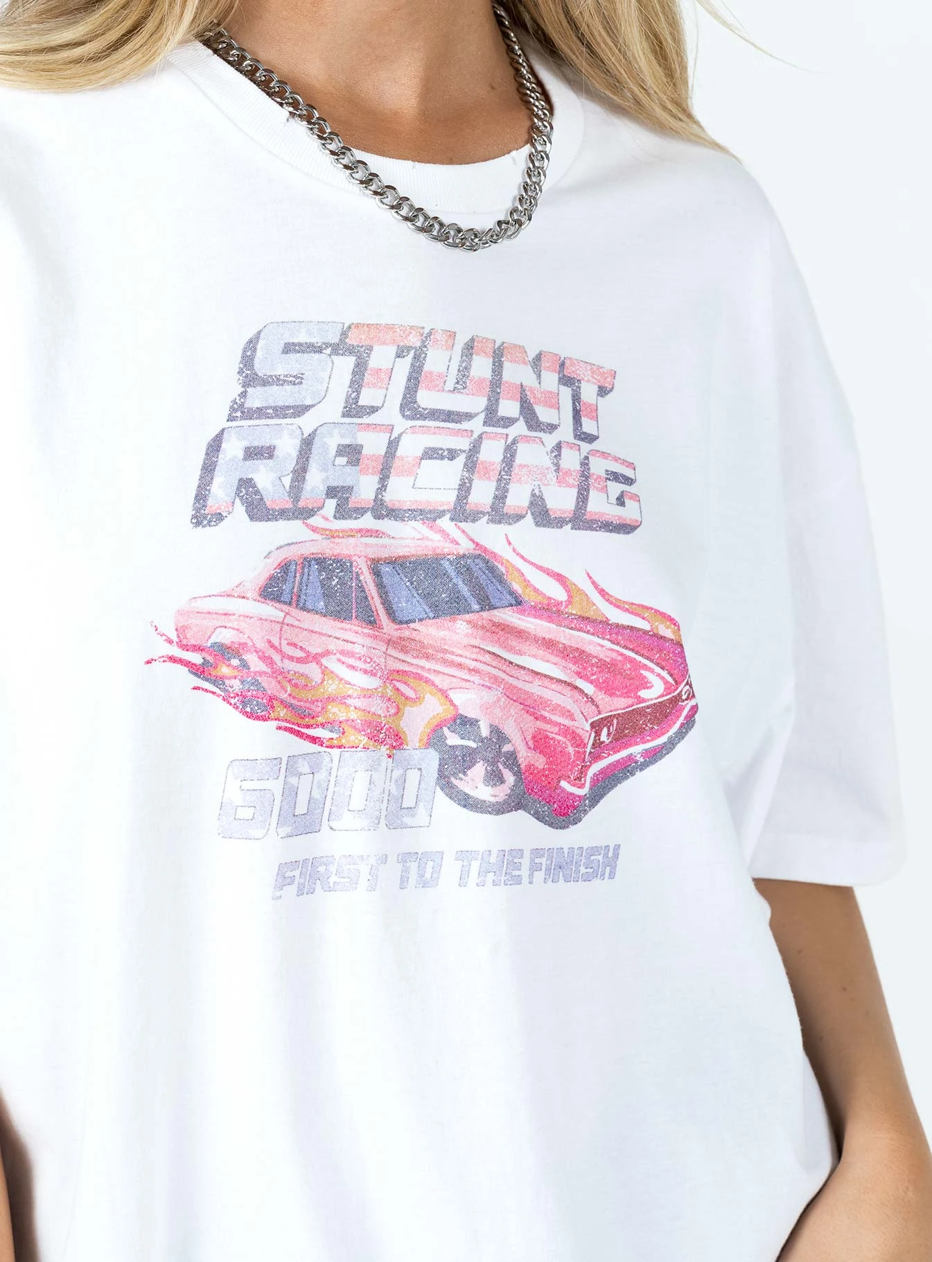 Stunt Racer Tee Ivory 6 Stunt Racer Tee Ivory - Image 6