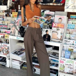 Princess Polly Archer Pants Dark Brown -Modeoryx Sales Store 5 modelinfo lisa us2 f61d56c7 ebc8 427d 9cd2 d817246be980