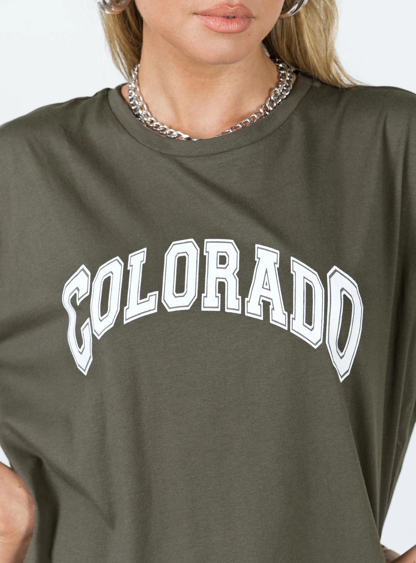 Princess Polly Colorado Dreaming Oversized Tee Charcoal 6 Princess Polly Colorado Dreaming Oversized Tee Charcoal - Image 6