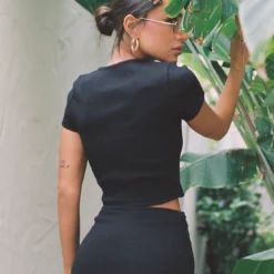 Classic Crop Tee Black Tall 17 Classic Crop Tee Black Tall -Modeoryx Sales Store 5 08c561e8 7ff8 45a7 b7cc 62e581d48e56