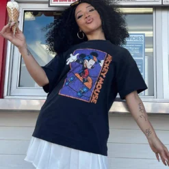 Disney Mickey Skater Oversized Tee Black