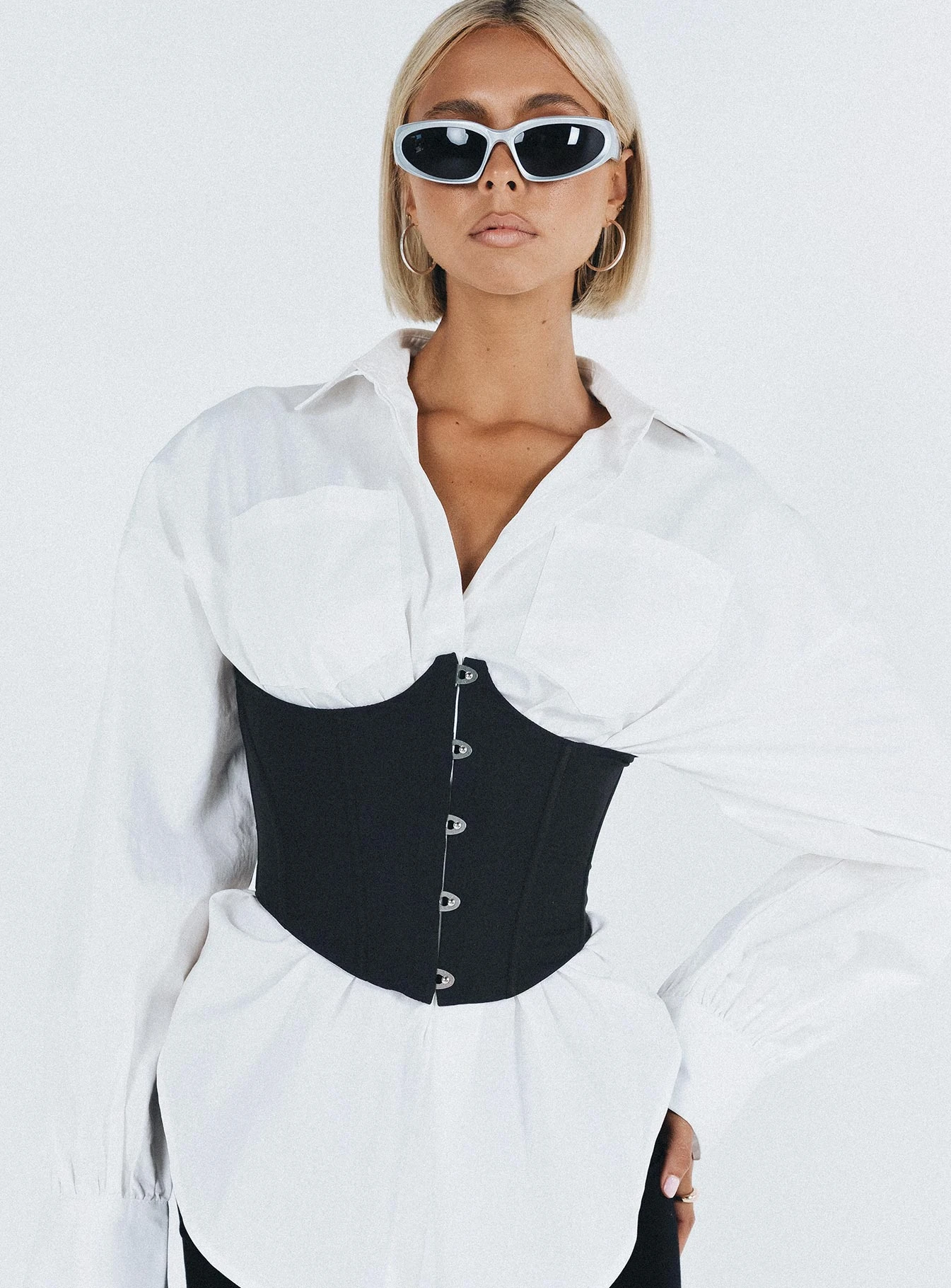 Rosina Underbust Corset Black 8 Rosina Underbust Corset Black - Image 8