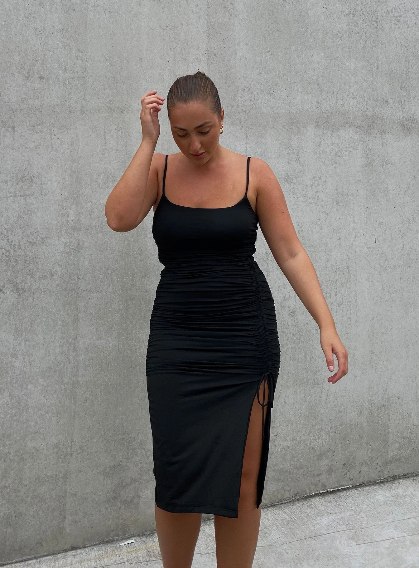 Adalee Midi Dress Black 1 Adalee Midi Dress Black