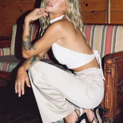 Princess Polly Amalia Pants Beige -Modeoryx Sales Store AMALIAPANTSBEIGE