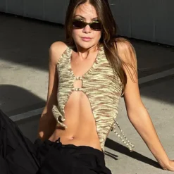 Motel Arumi Top Mix Space Dye Multi