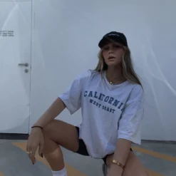 Princess Polly California Tee Grey -Modeoryx Sales Store CALIFORNIA TEE GREY