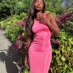 Everlast Midi Dress Hot Pink -Modeoryx Sales Store EVERLAST MINI DRESS HOT PINK