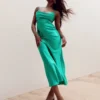 Princess Polly Giselle Midi Dress Green