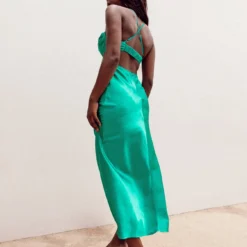 Princess Polly Giselle Midi Dress Green -Modeoryx Sales Store Giselle Midi Dress Green 4 copy