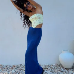 Princess Polly Ivy Bustier Yellow Floral 19 Princess Polly Ivy Bustier Yellow Floral -Modeoryx Sales Store IVY BUSTIER YELLOW FLORAL HARRIETTE MIDI SKIRT BLUE