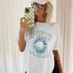 Princess Polly Quarterback Tee White