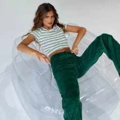 Princess Polly Nadia Pants Green -Modeoryx Sales Store JAYSON CROPPED TEE STRIPE MULTI NADIA PANTS GREEN 11 45bde391 7df9 4b70 9dbf 9c5cefd20bfa