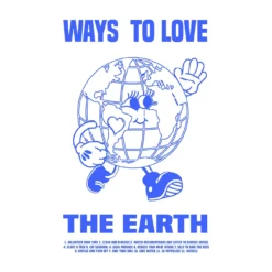 Organic Love The Earth Oversized Tee White Curve -Modeoryx Sales Store LonelyWhalexPP Graphics Cute World Blue 05fe4cab f43d 4f5d bed5 90b10a6ddfab