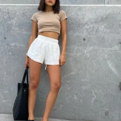 The Classic Cropped Tee Beige -Modeoryx Sales Store THE CLASSIC CROPPED TEE BEIGE 8ea51557 484e 4d6e 9854 c396127ac83a