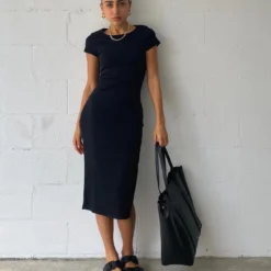 Princess Polly The Classic Midi Dress Black