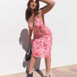 Princess Polly Tiffany Midi Dress Pink -Modeoryx Sales Store Tiffany Midi Dress Pink 2