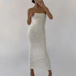 Princess Polly Oscar Midi Dress White -Modeoryx Sales Store iziangus OSCAR MIDI DRESS WHITE AU6